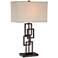 Kory Stacked Rectangles Bronze Table Lamp