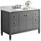 Kayleigh Sapphire Gray 48" Italian Marble-Top Sink Vanity