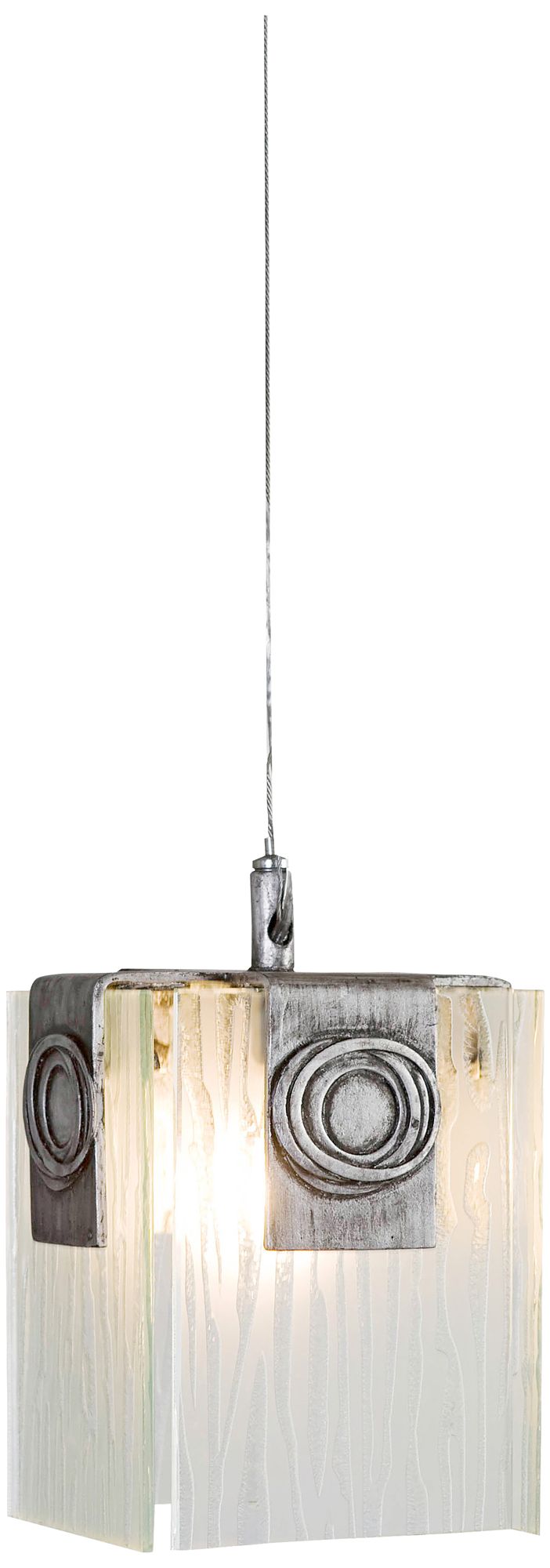 Varaluz Polar 4 3/4" Wide Blackened Silver Mini Pendant