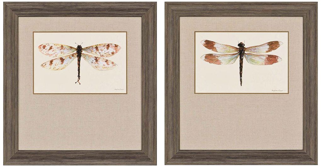 Beautiful Wings I 32" High 2-Print Framed Wall Art Set