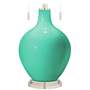 Turquoise Toby Modern Table Lamp by Color Plus