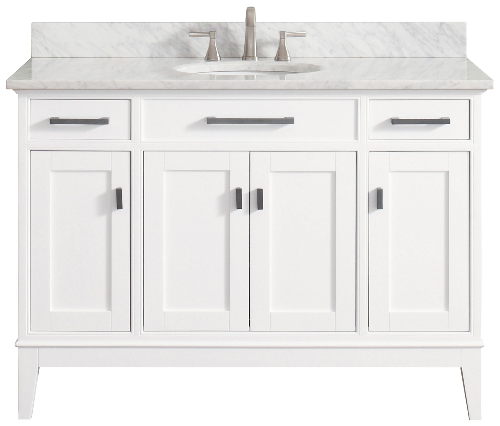 Avanity Madison 49 Marble Top White Single Sink Vanity