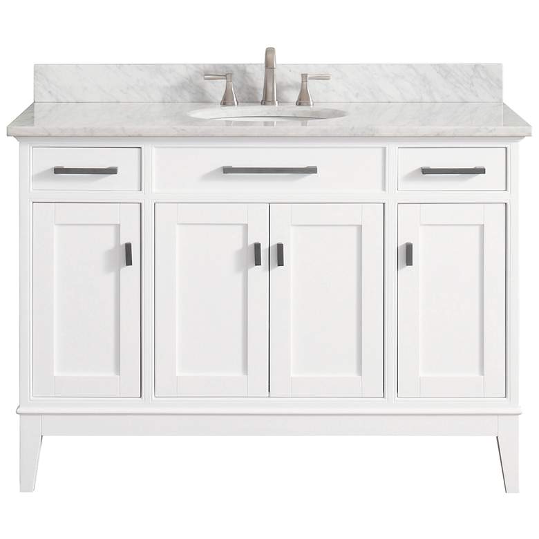 Avanity Madison 49 Marble Top White Single Sink Vanity