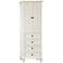 Thompson 68" High French White 4-Drawer Tall Linen Cabinet