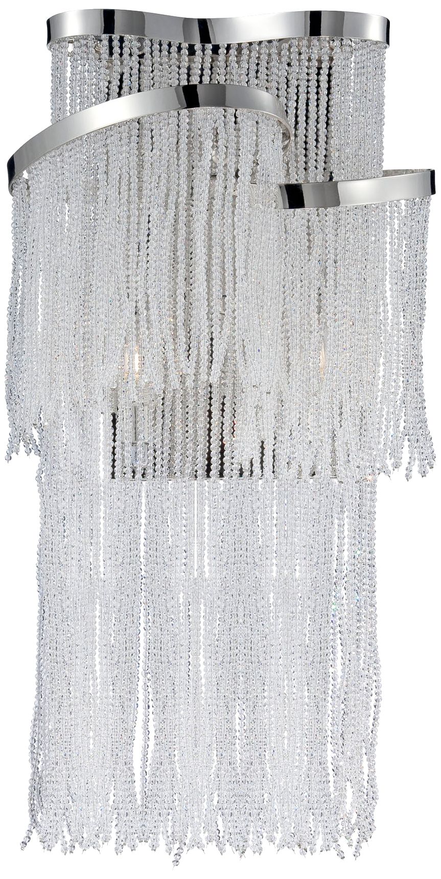 Eurofase Ellena 18 1/2" High Clear Crystal Wall Sconce