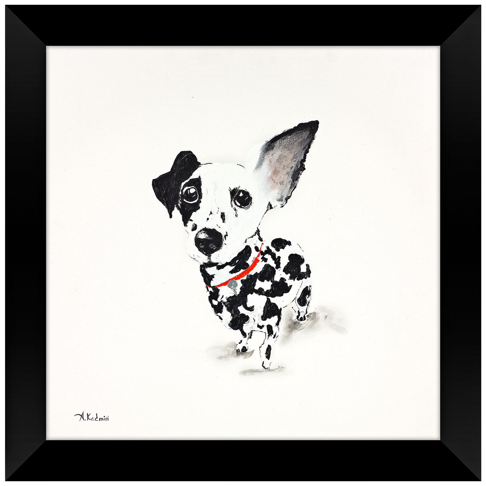 Black Eyed Susan 28" Square Puppy Dog Framed Wall Art 1N551 Lamps Plus