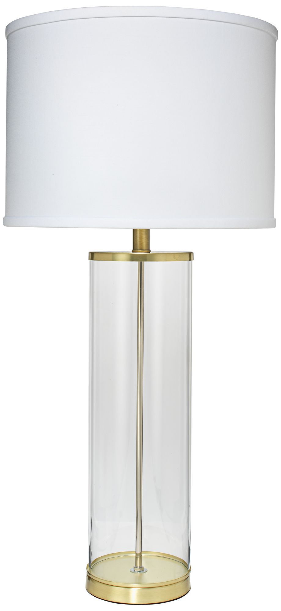 Jamie Young Rockefeller Brass Glass Table Lamp