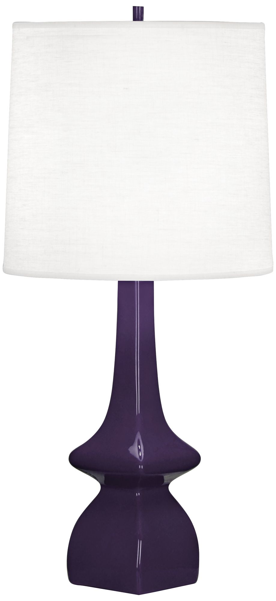 Robert Abbey Jasmine Amethyst Purple Ceramic Table Lamp