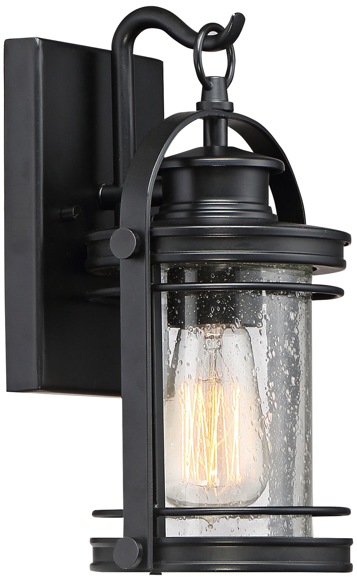 Quoizel Booker 11 1/2" High Mystic Black Outdoor Wall Light