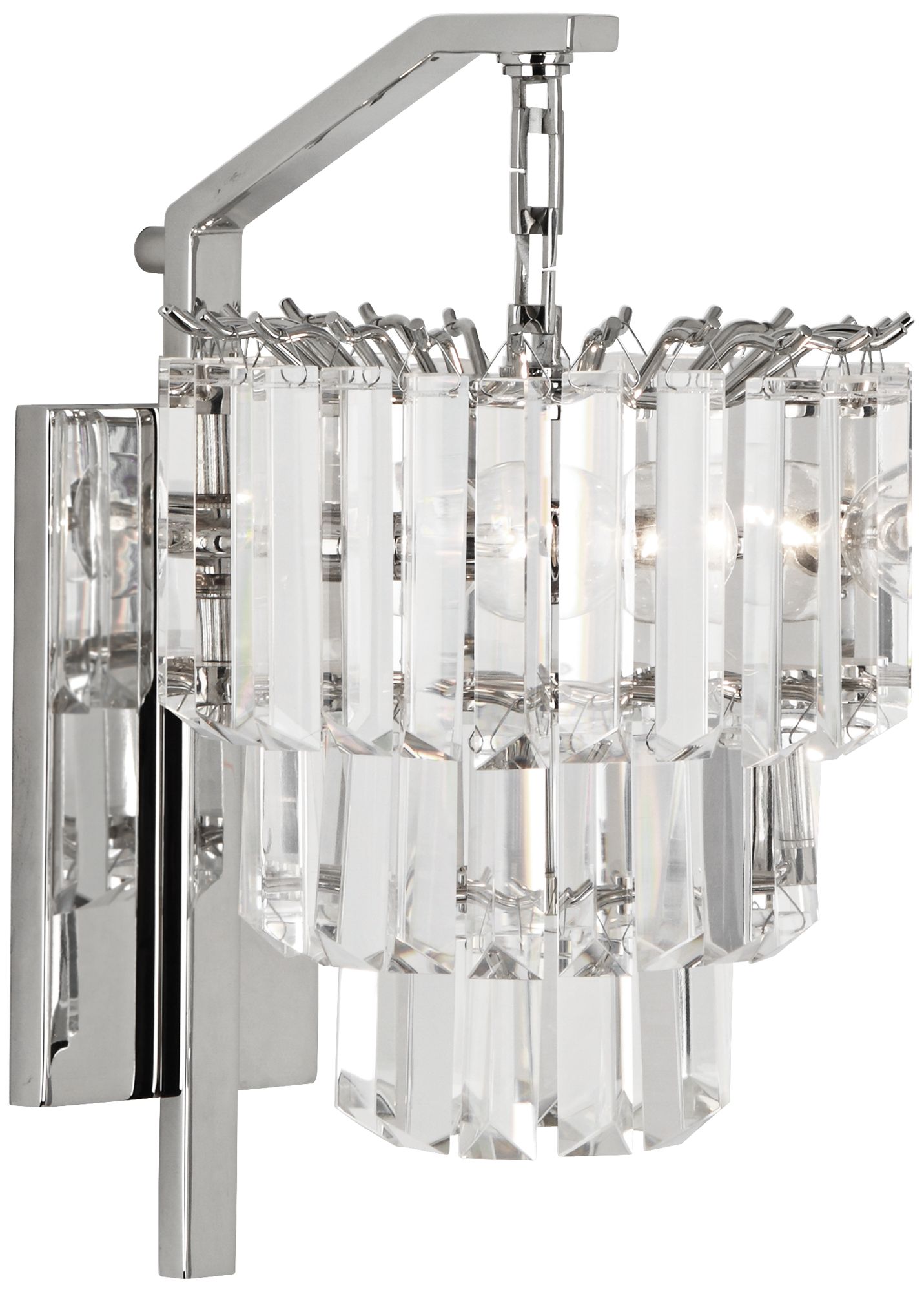 Robert Abbey Spectrum 16 1/2" High Nickel Plug-In Wall Sconce