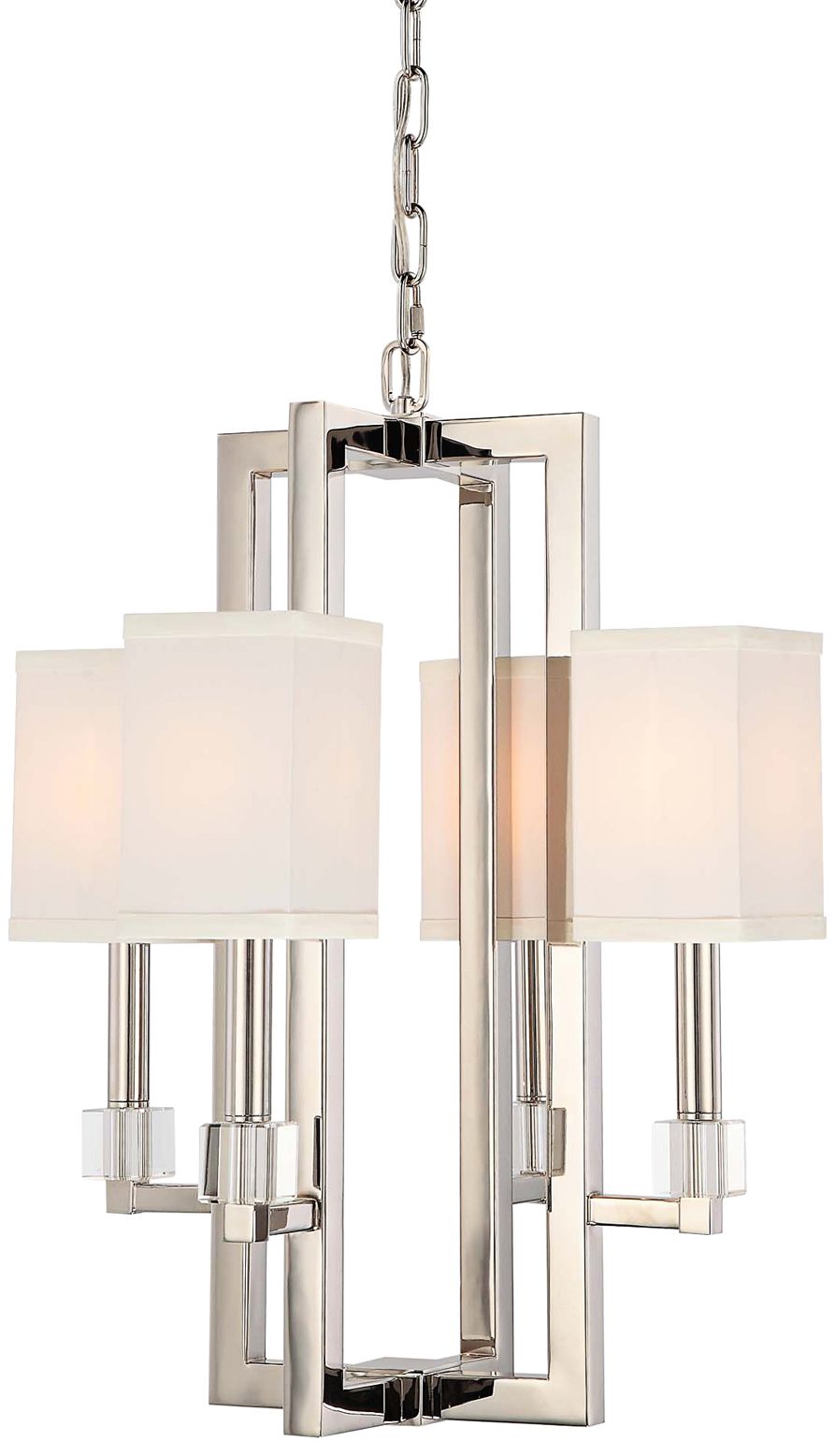 Crystorama Dixon 18 1/2" Wide Polished Nickel Chandelier