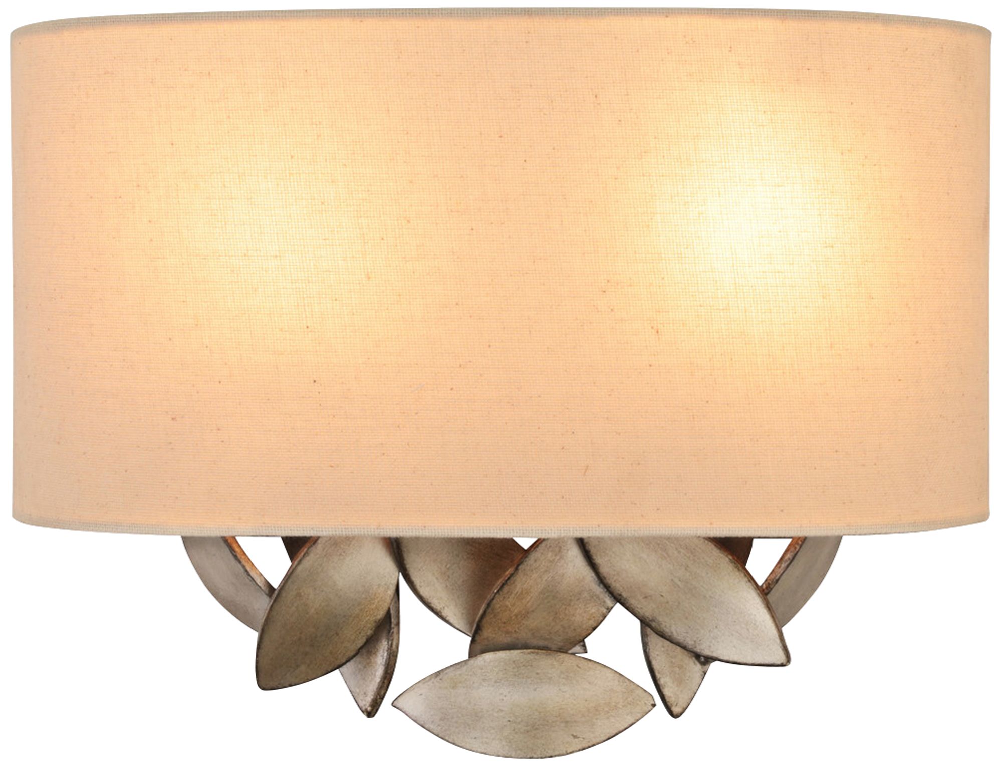 Eden 10 1/4" High Moon Silver Droplets Iron Wall Sconce