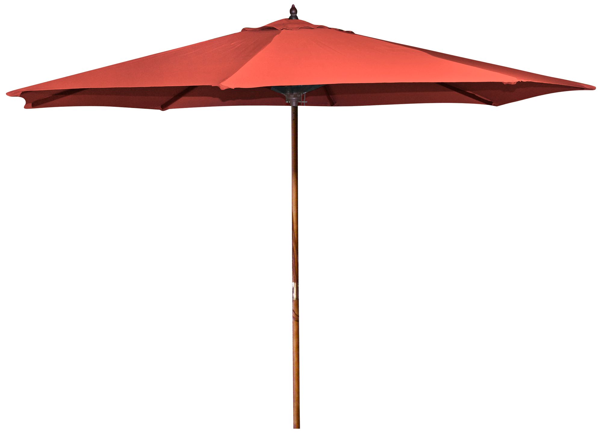Oceanside Melon 9' Wooden Market Umbrella