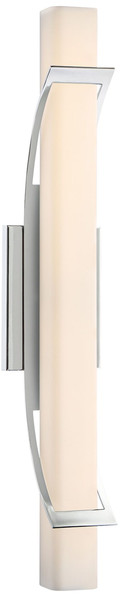 Platinum Collection Blade 26" Wide Chrome LED Bath Light