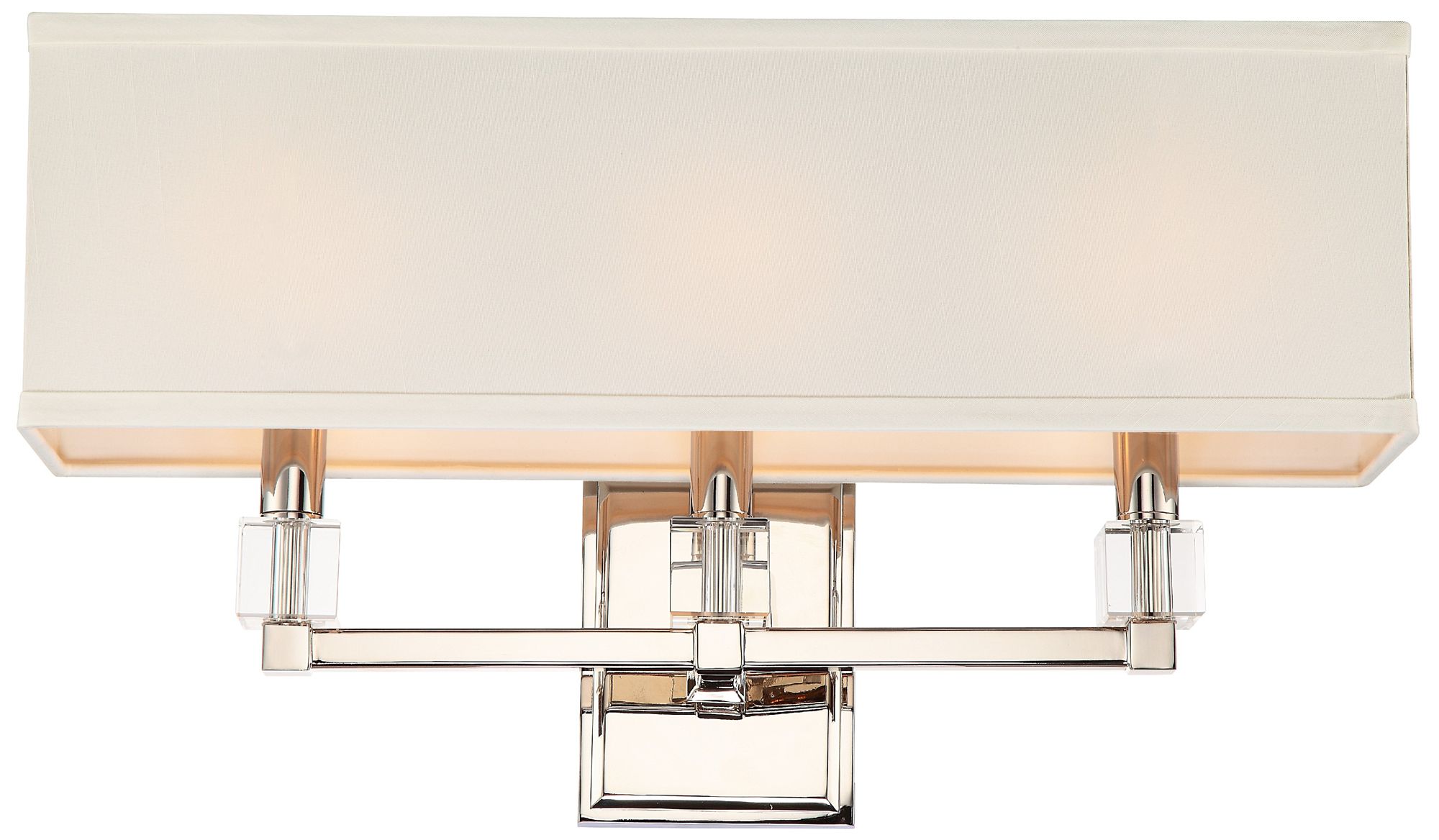 Crystorama Dixon 11 1/4" High Nickel 3-Light Wall Sconce