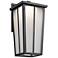 Kichler Amber Valley 15"H LED Black Outdoor Wall Light