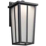 Kichler Amber Valley 13&quot;H LED Black Outdoor Wall Light