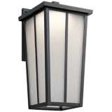 Amber Valley 17 1/4&quot; High LED Black Outdoor Wall Light