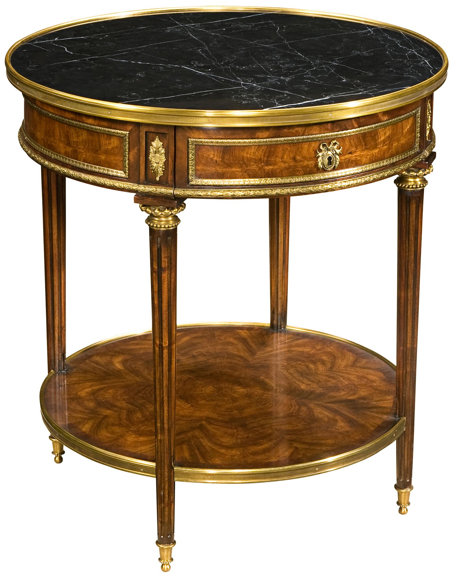 Formalities 26" Wide Hand-Crafted Marble Top Side Table