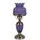 Purple Hobnail Glass 22" High Hurricane Table Lamp