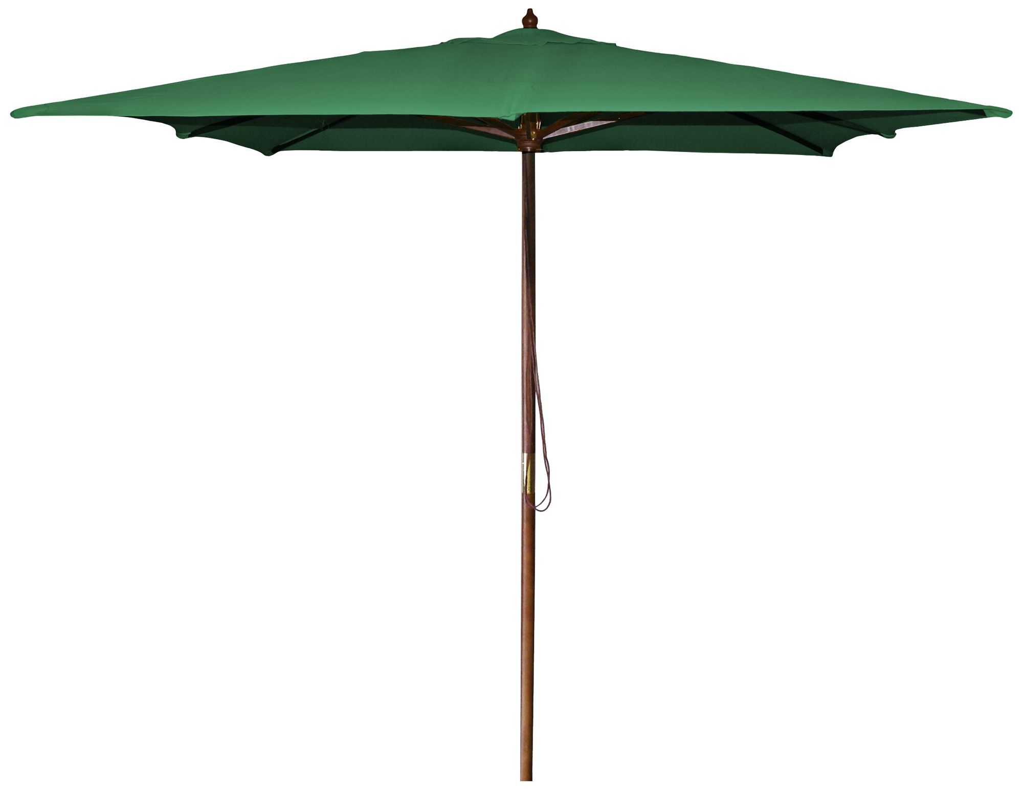 La Jolla Green 8 1/2' Wooden Square Market Umbrella