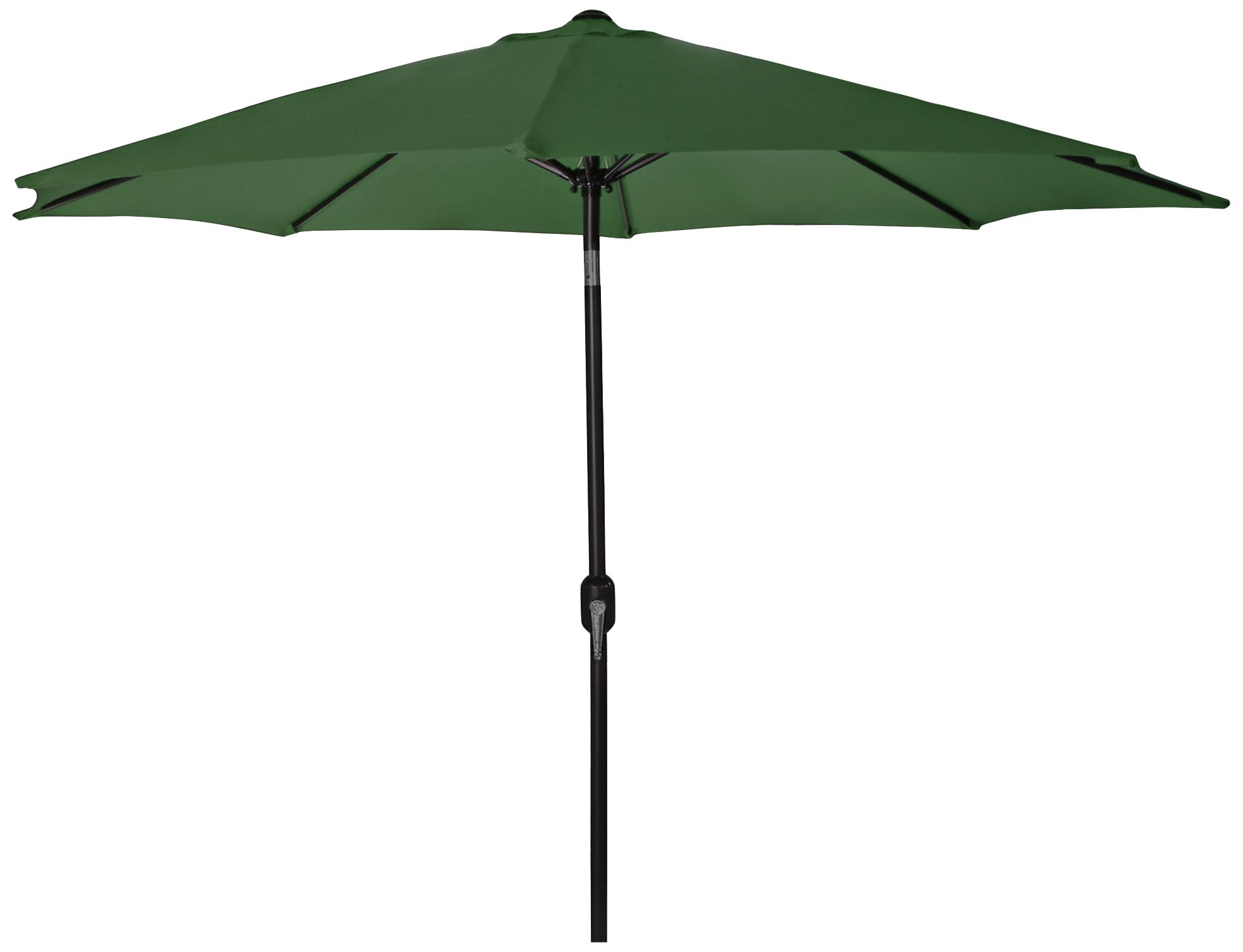 Encinitas Green 7 1/2' Steel Market Umbrella