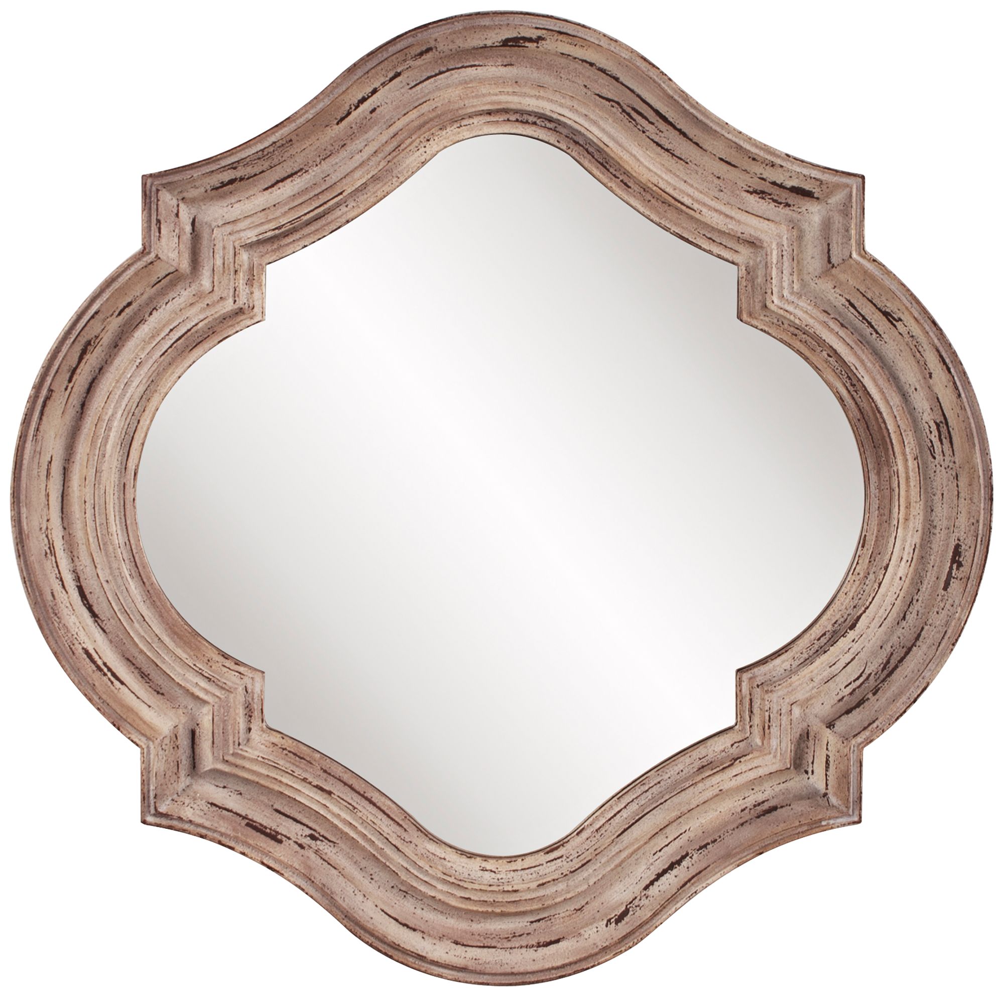 Howard Elliott Aubrey Rustic Wood 36" x Wall Mirror