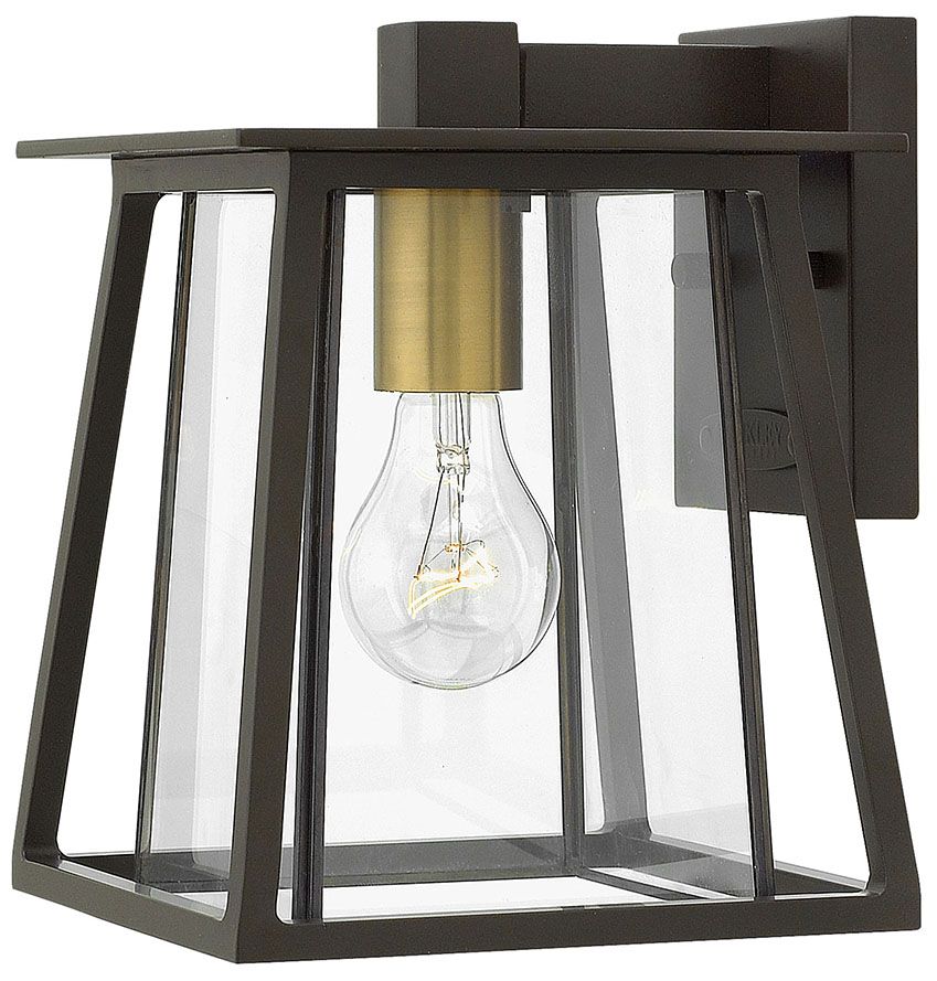 Hinkley Walker 9 1/4" High Bronze Outdoor Wall Light