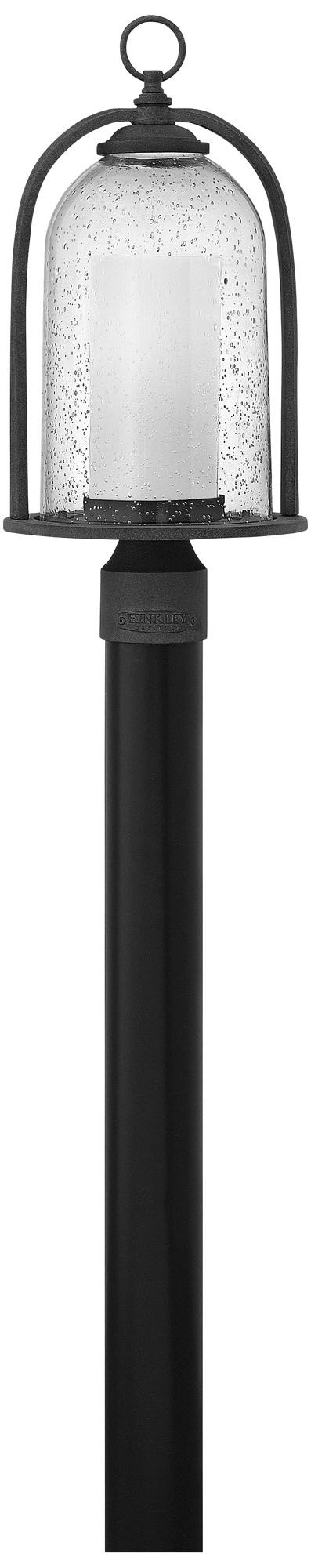 Hinkley Quincy 18 3/4" High Aged Zinc Outdoor Post Light