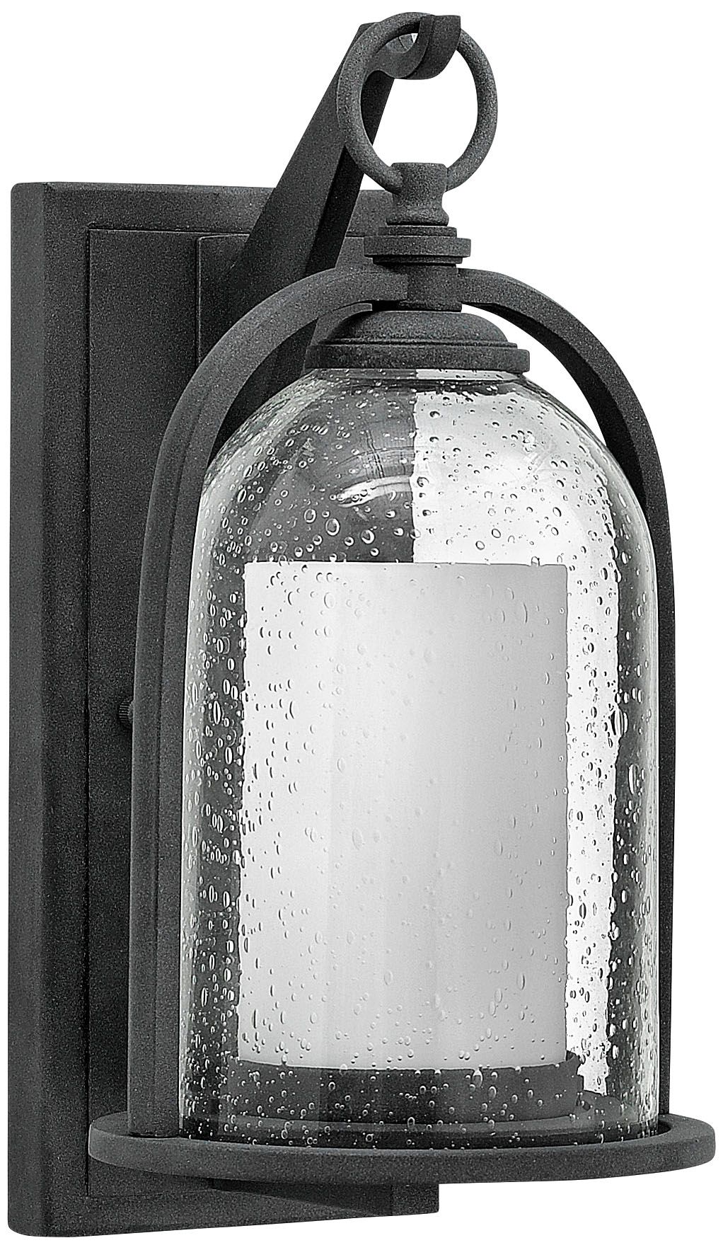 Hinkley Quincy 13 1/2" High Aged Zinc Outdoor Wall Light