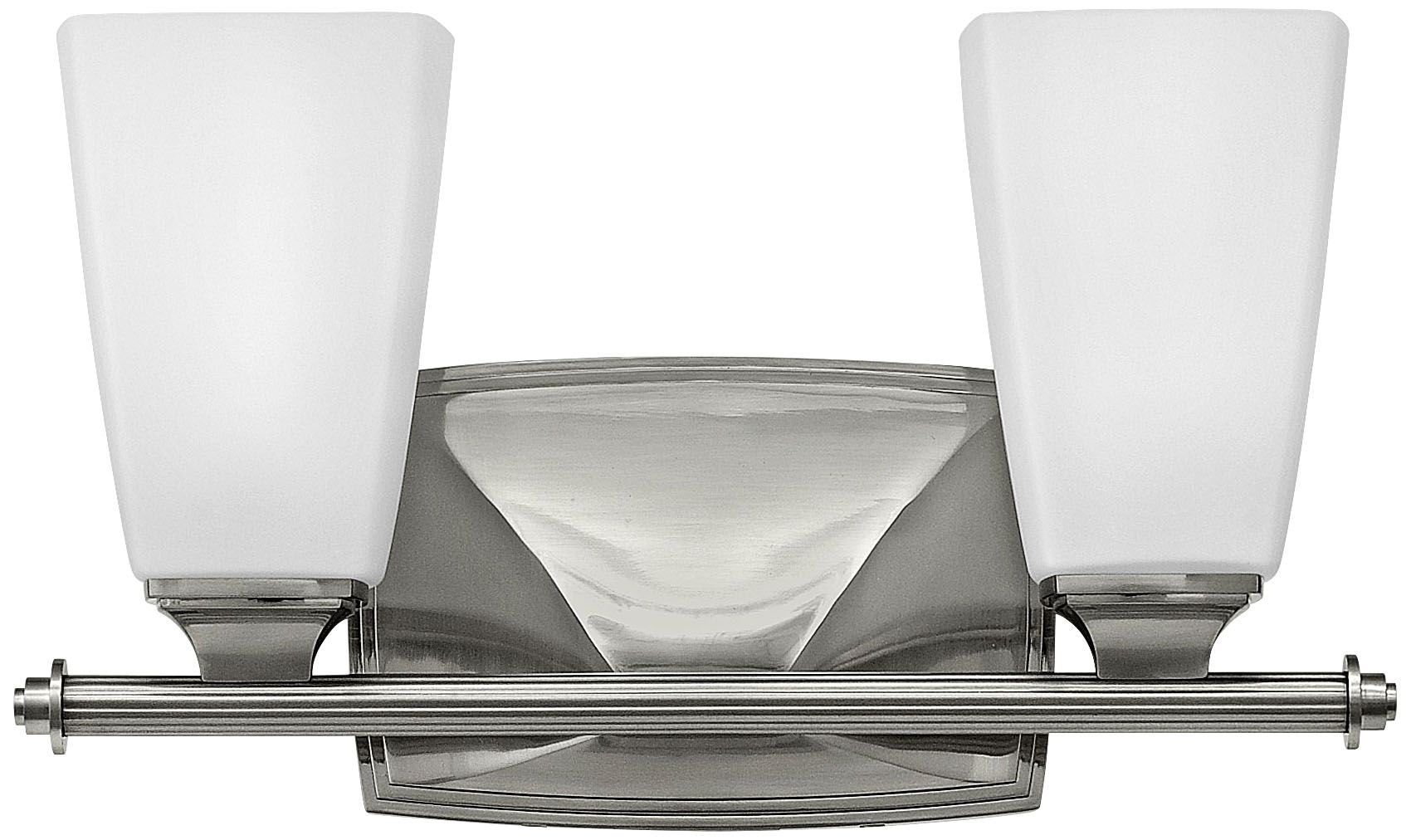 Hinkley Darby 2-Light 14" Wide Brushed Nickel Bath Light