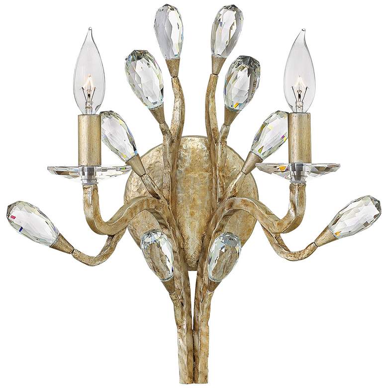 Fredrick Ramond Eve 15 1/2&quot; High Champagne Gold Wall Sconce