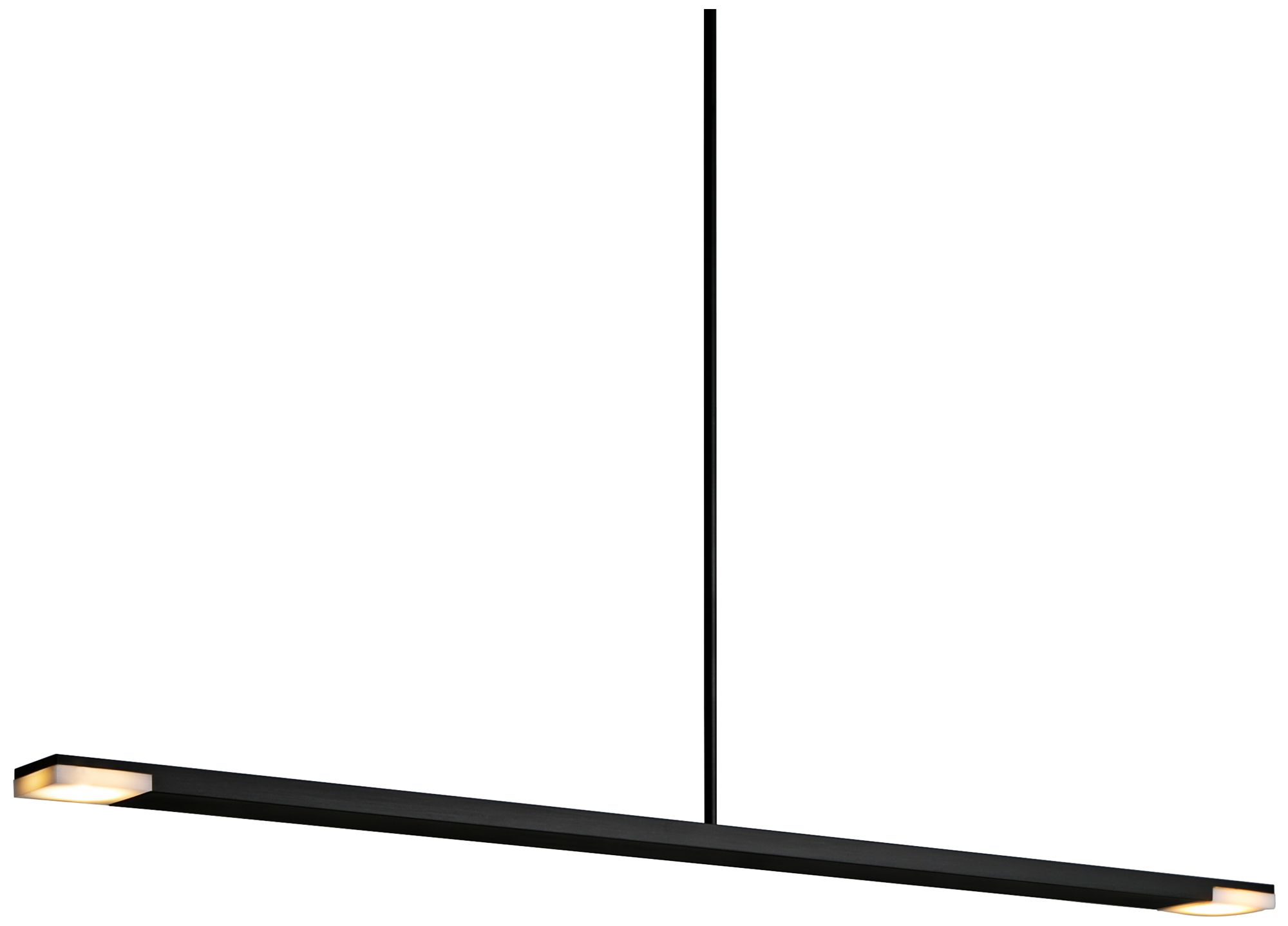 Virga 28"W Black Aluminum LED Kitchen Island Light Pendant