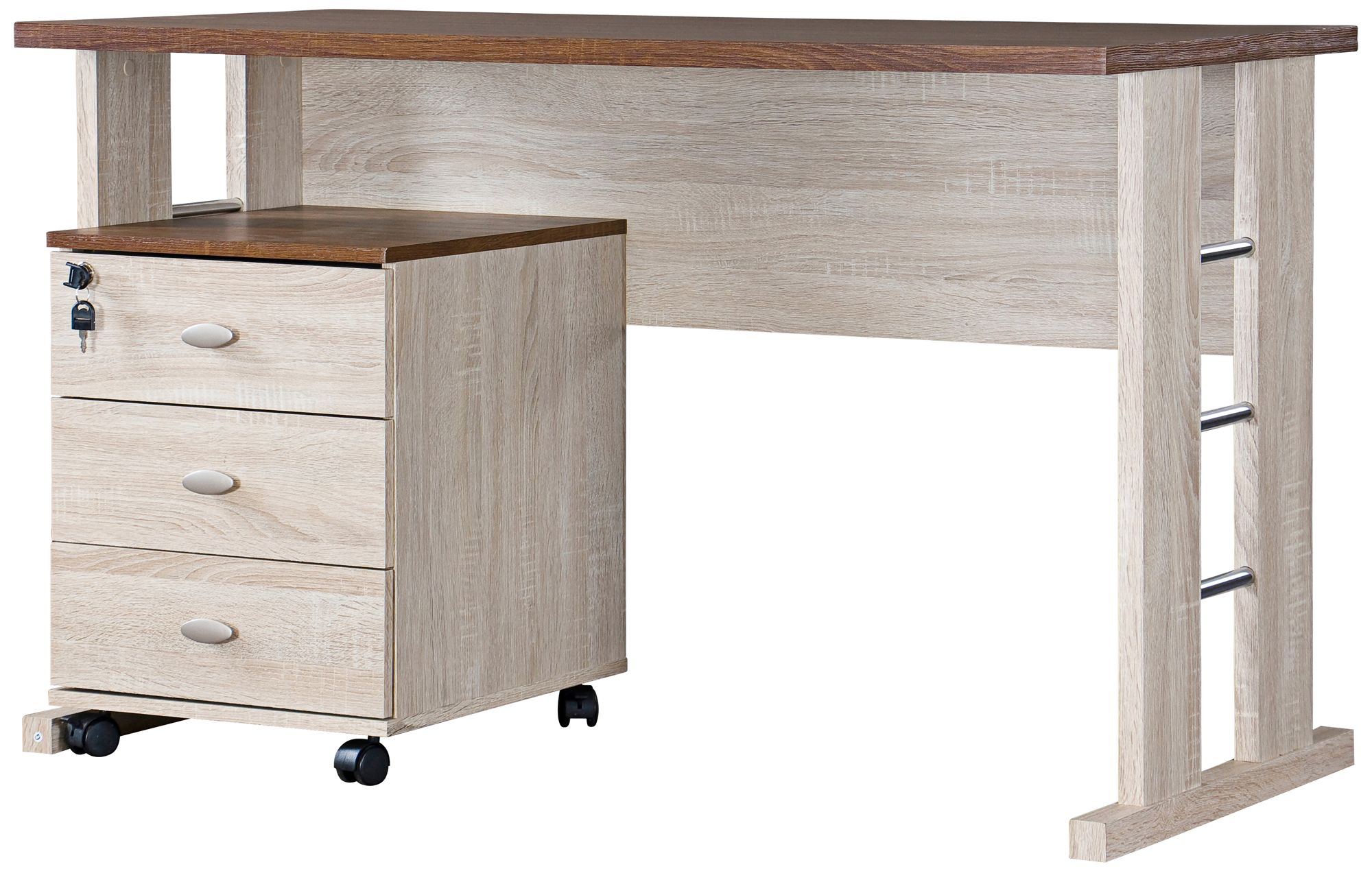 Woodrow 47 1/4" Wide Sonoma Oak 2-Tone Writing Desk