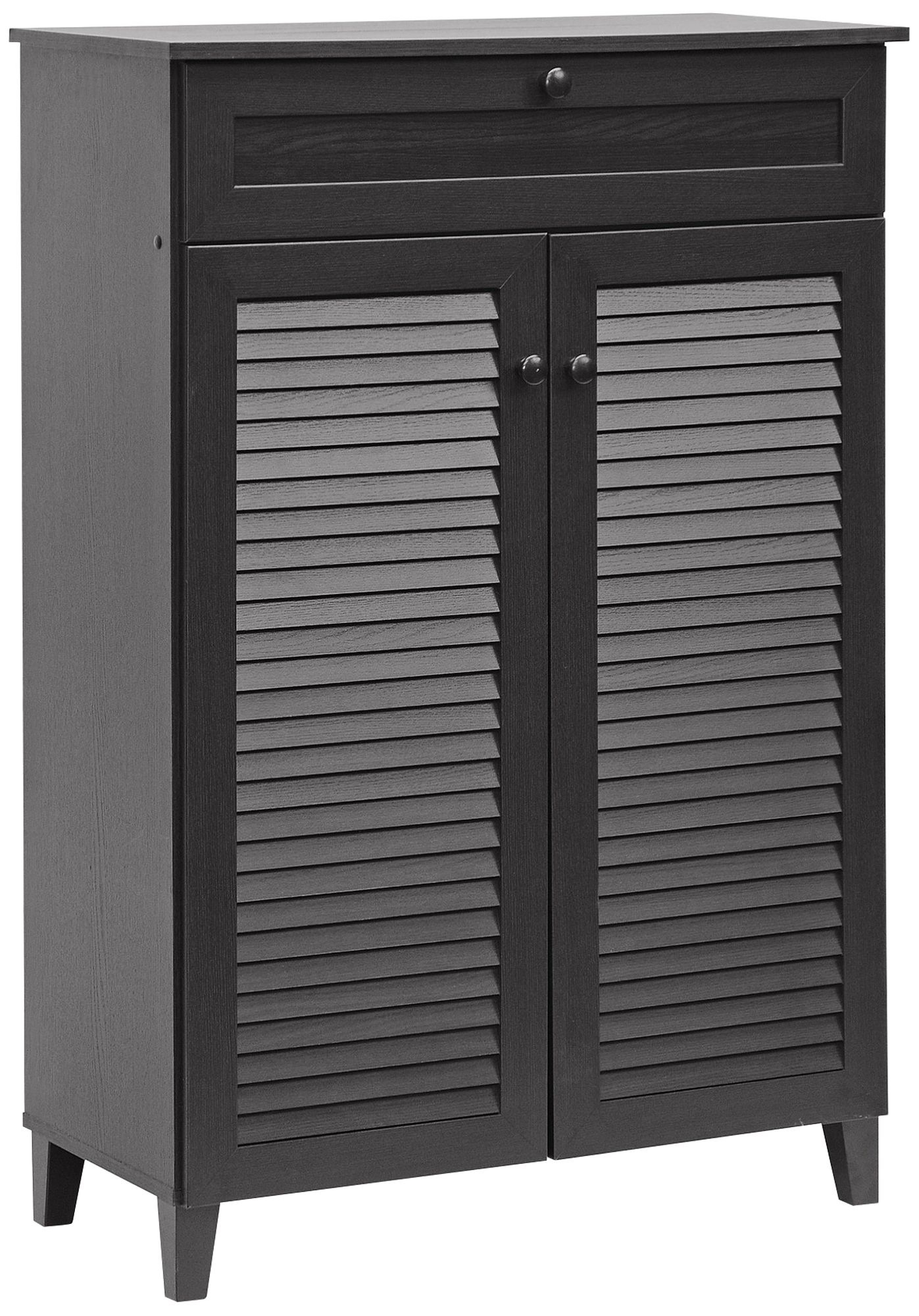 Harding 30 3/4" Wide Espresso Finish Shoe Cabinet