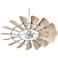 60" Quorum Windmill Galvanized Ceiling Fan