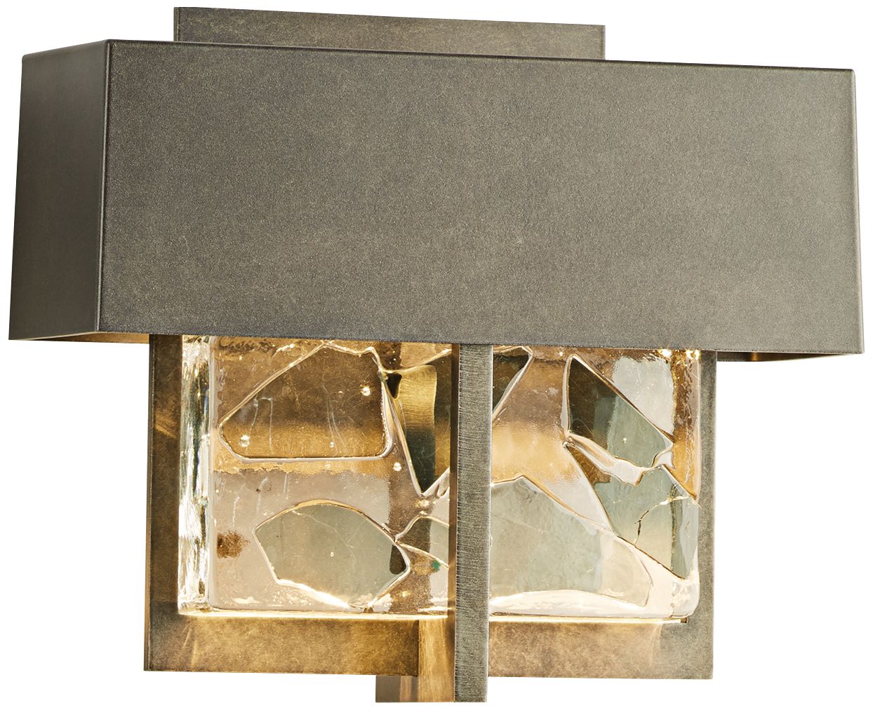 Shard 7 1/4"H Burnished Steel Small LED Outdoor Wall Light