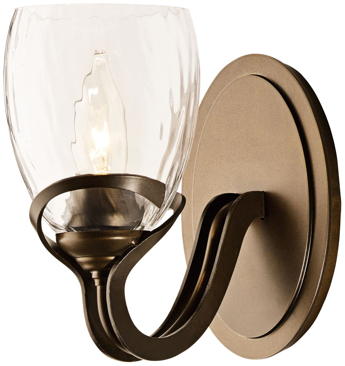 Hubbardton Forge Abbrey 7 1/2" High Bronze Wall Sconce