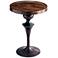Gully 21" Wide Touch of Blue Antique Bronze Round Side Table
