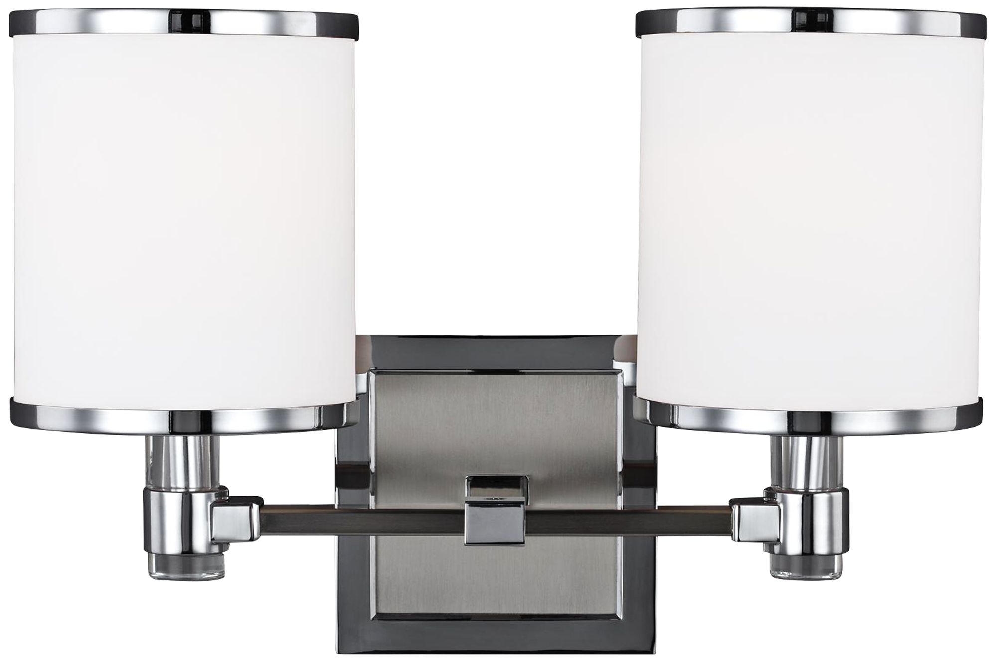 Feiss Prospect Park 14"W 2-Light Satin Nickel Bath Light