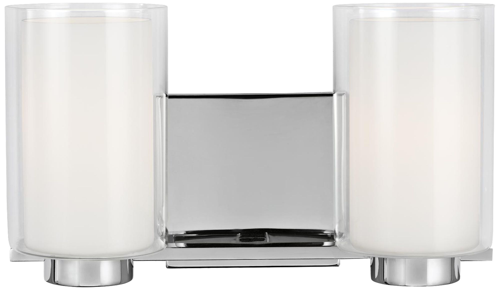 Feiss Bergin 2-Light 13 1/2" Wide Chrome Bath Light