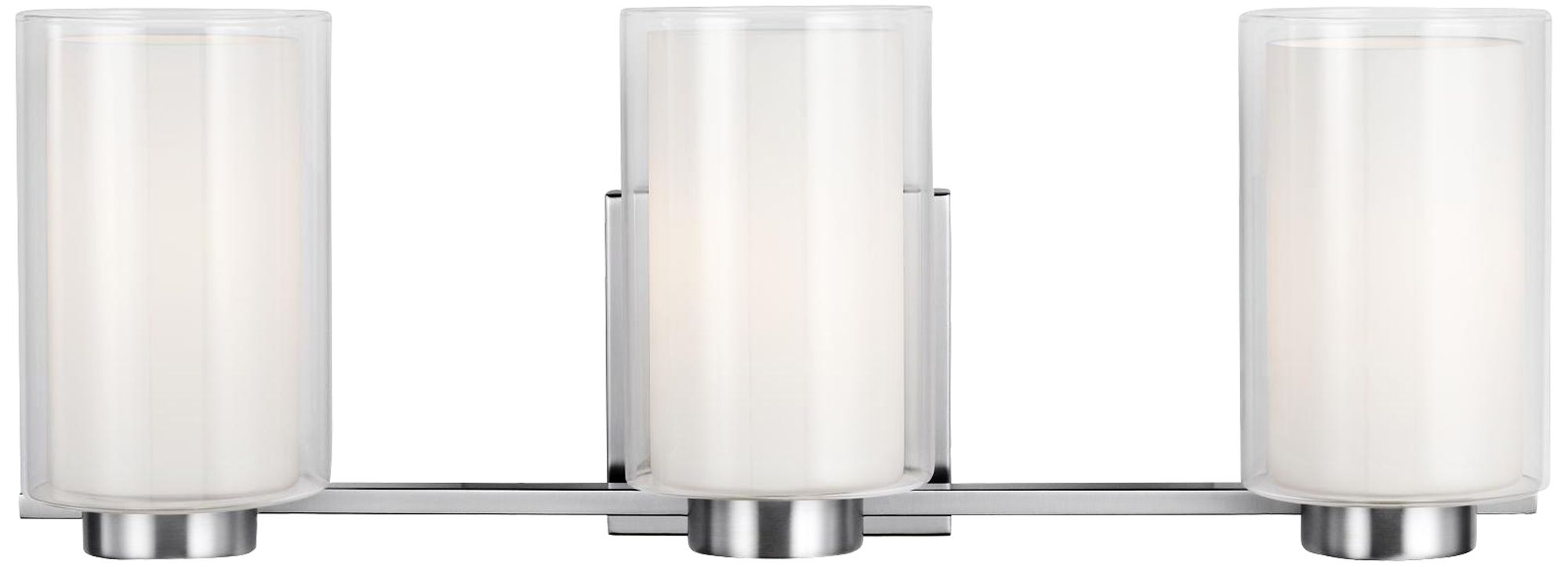 Feiss Bergin 3-Light 21 1/2" Wide Satin Nickel Bath Light