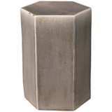 Jamie Young Porto 11 1/2&quot; Wide Dark Gray Ceramic Table