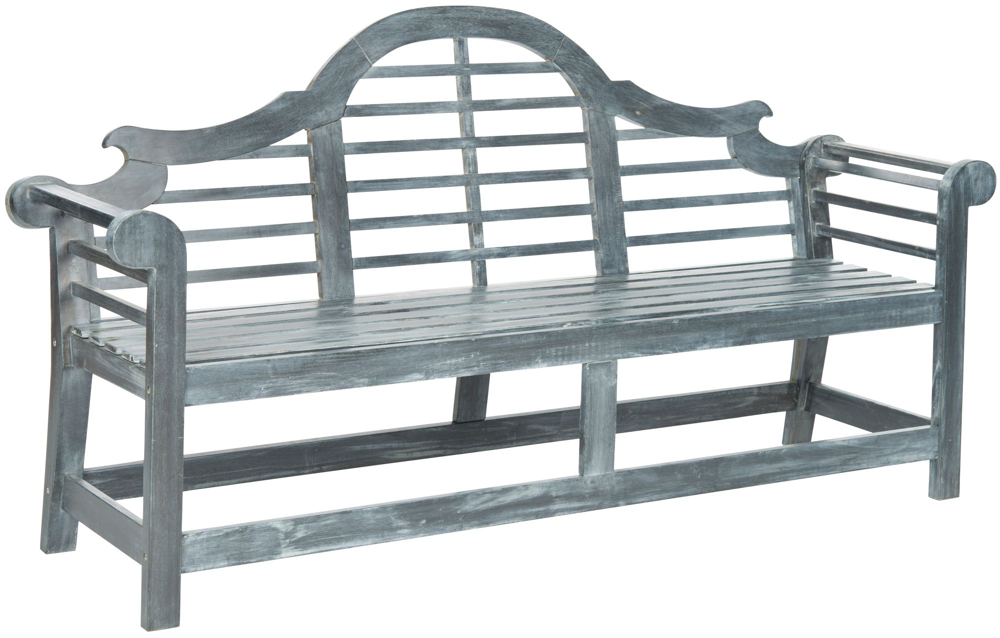 Branson Ash Gray Wood Outdoor Lutyens Bench 1t815 Lamps Plus