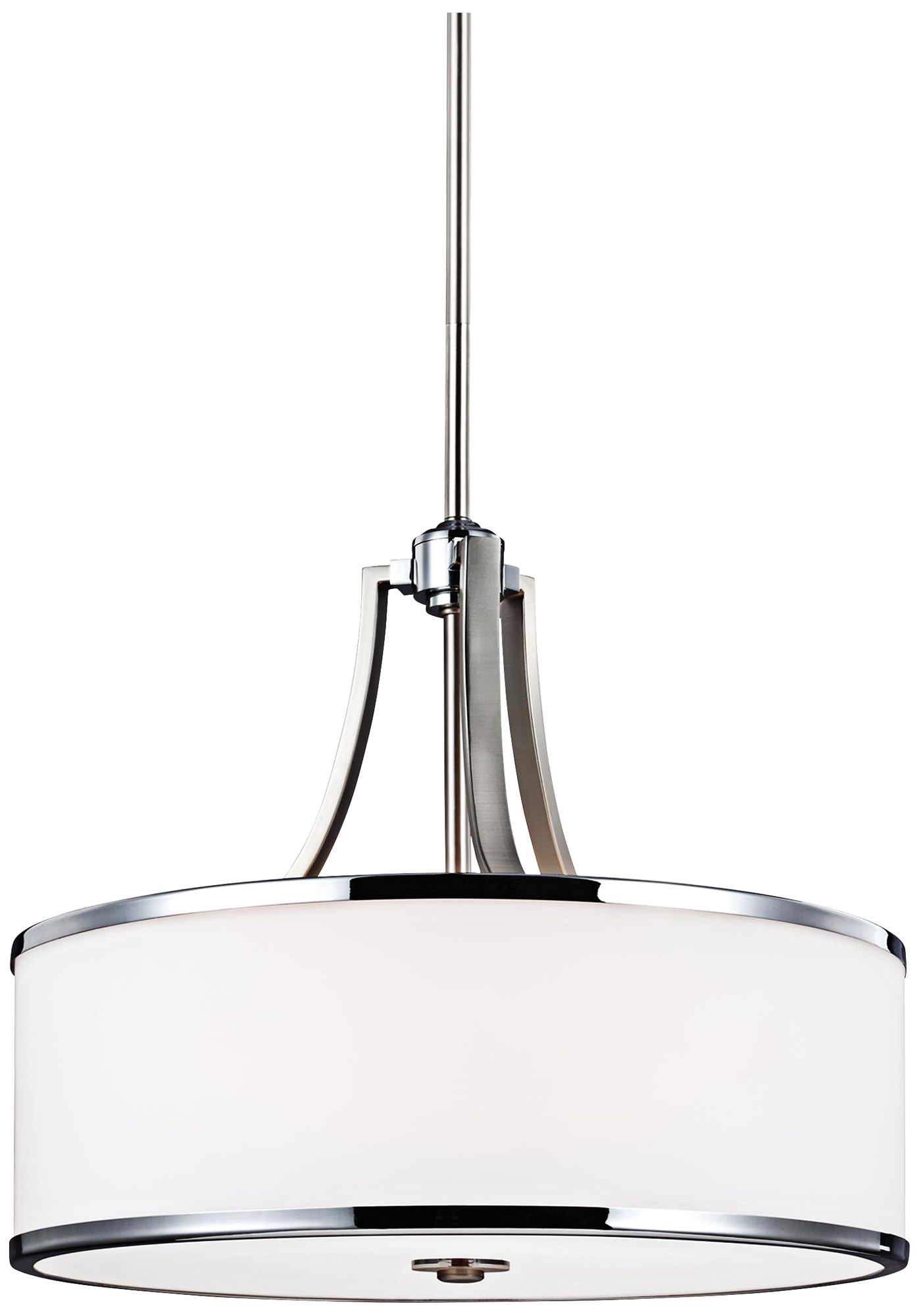 Feiss Prospect Park 18 1/2"W Nickel/Chrome Up Pendant