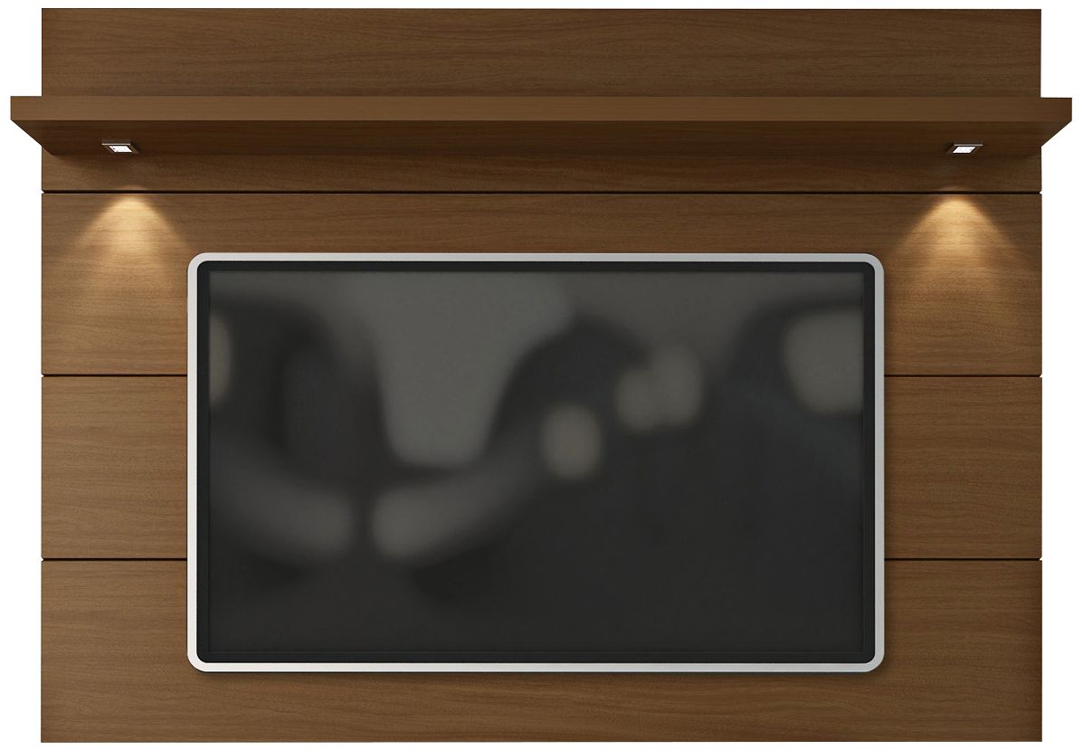 Cabrini 1.8 Nut Brown Wood Floating Wall TV Panel