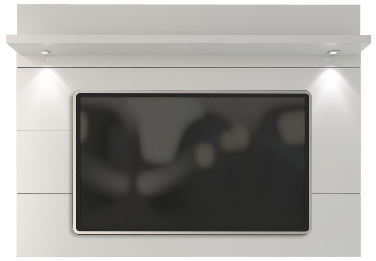 Cabrini 1.8 White Gloss Wood Floating Wall TV Panel