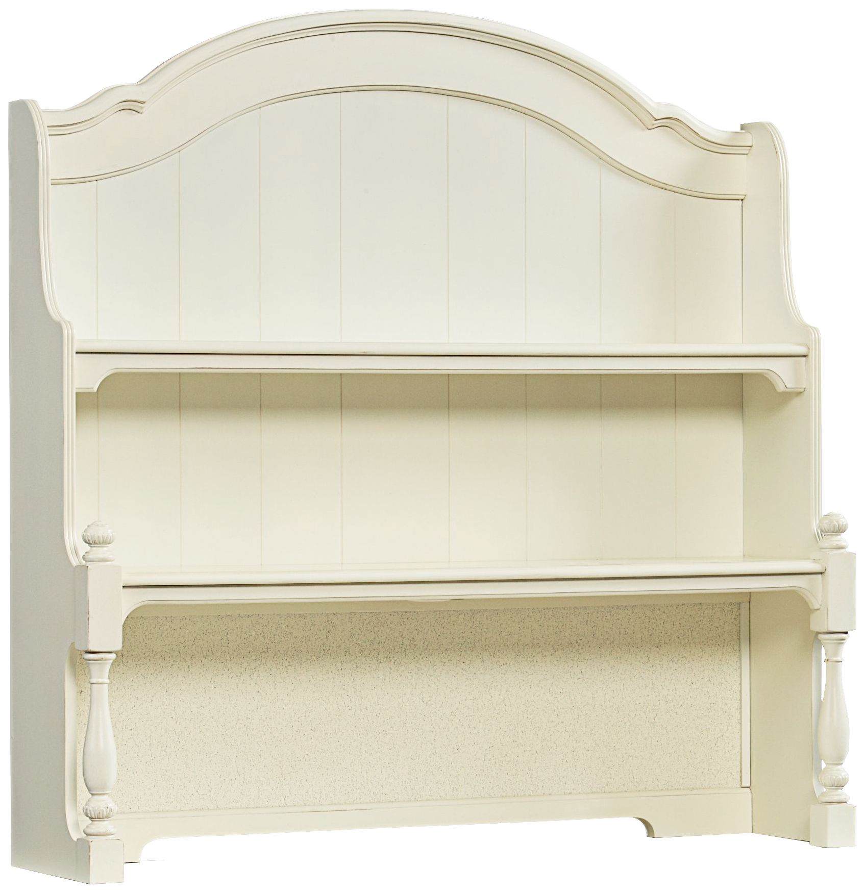 Charlotte 48" Wide White Traditional Desk Hutch with Light 1V188 Lamps Plus