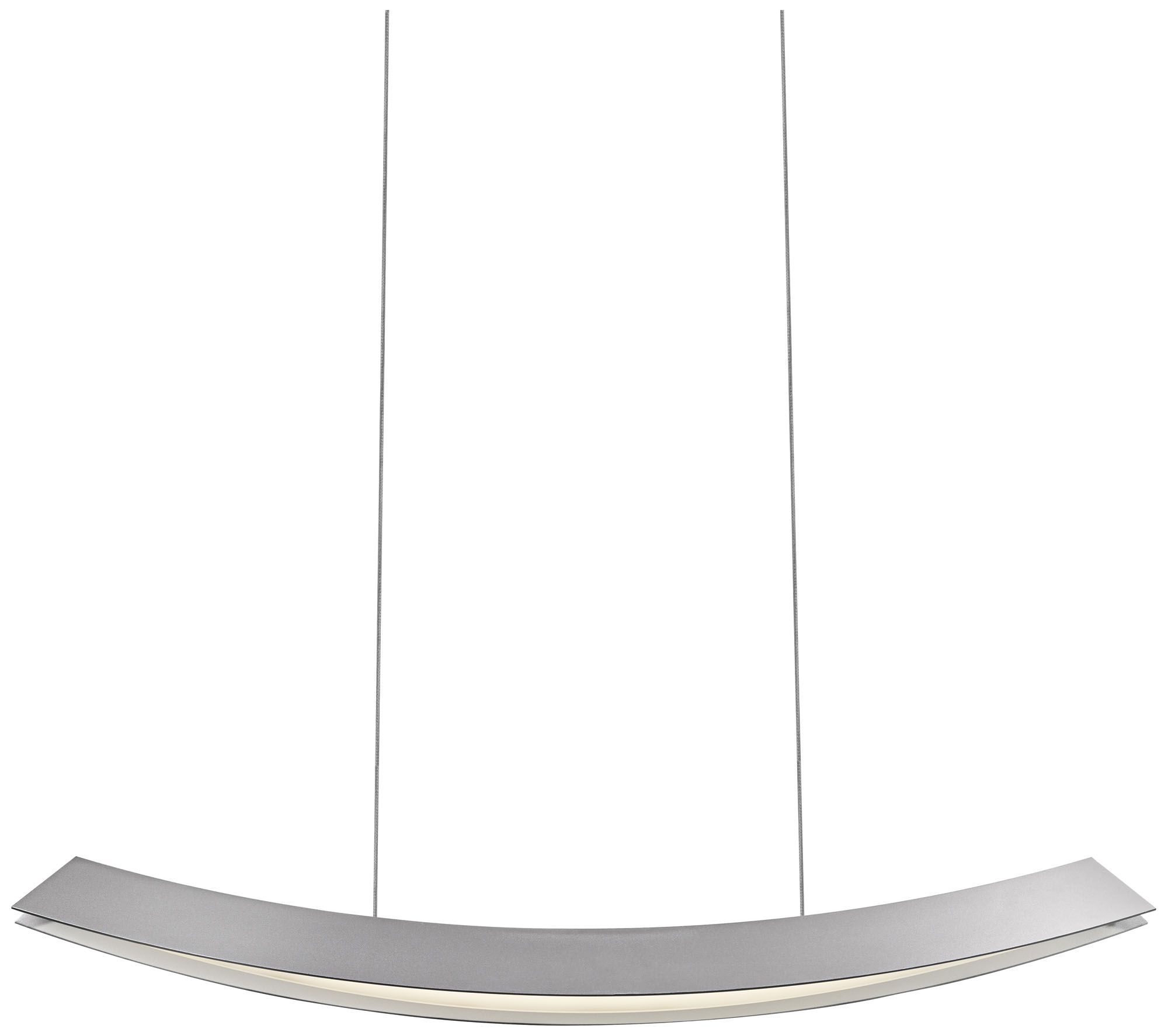Kabu 29" Wide Satin Aluminum LED Kitchen Island Light Pendant