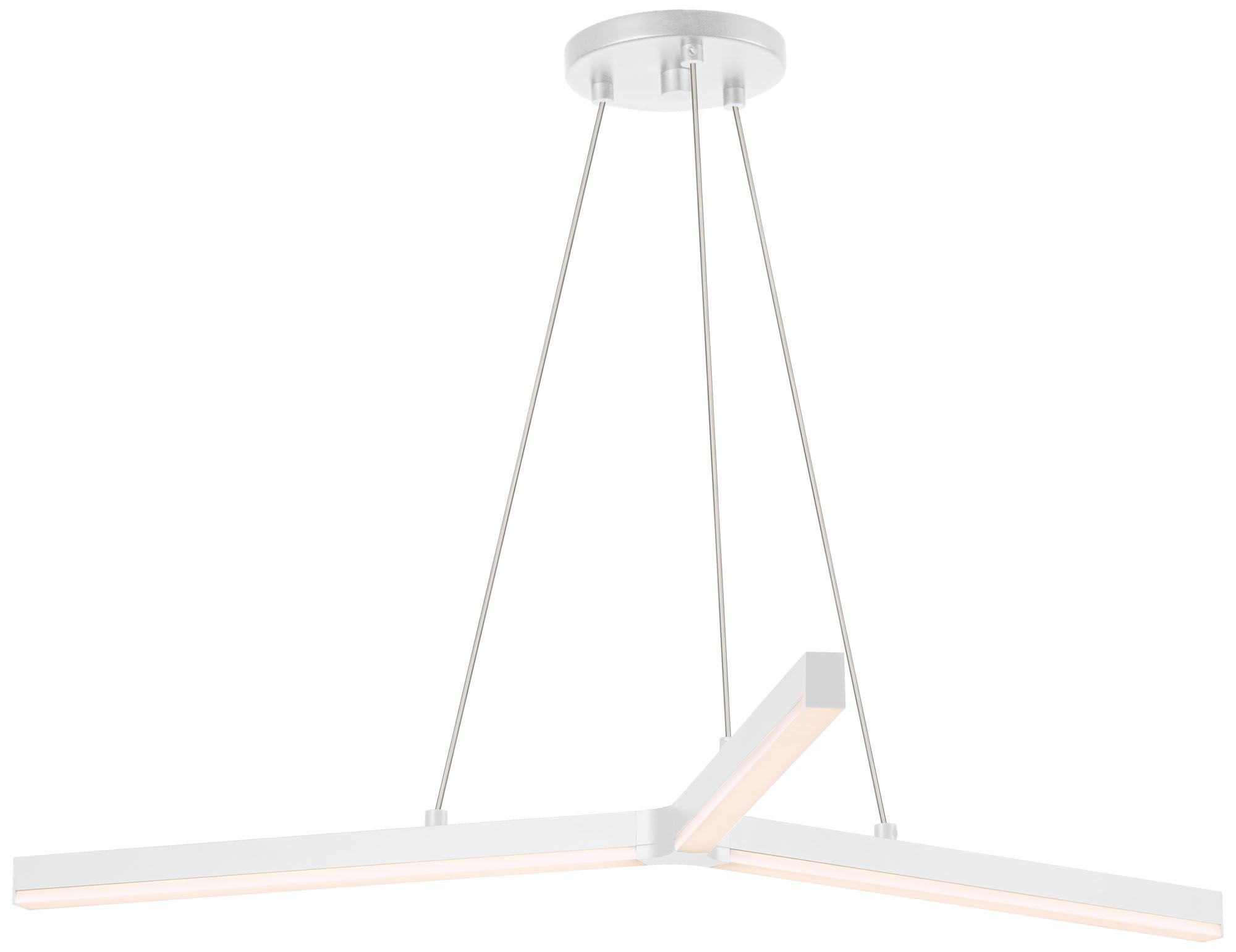 Sonneman Y 32 1/2" Wide Satin White LED Pendant Light